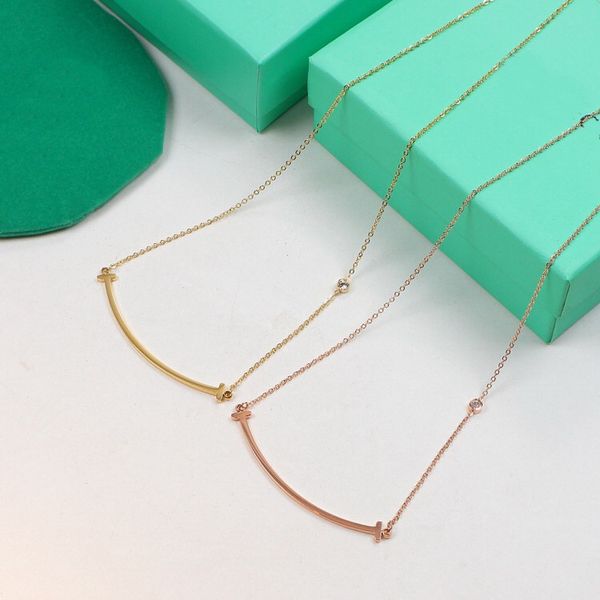 

classic titanium steel 18k gold plated women chain necklace letter logo ladies bracelet designer jewelry s925 t02, Silver