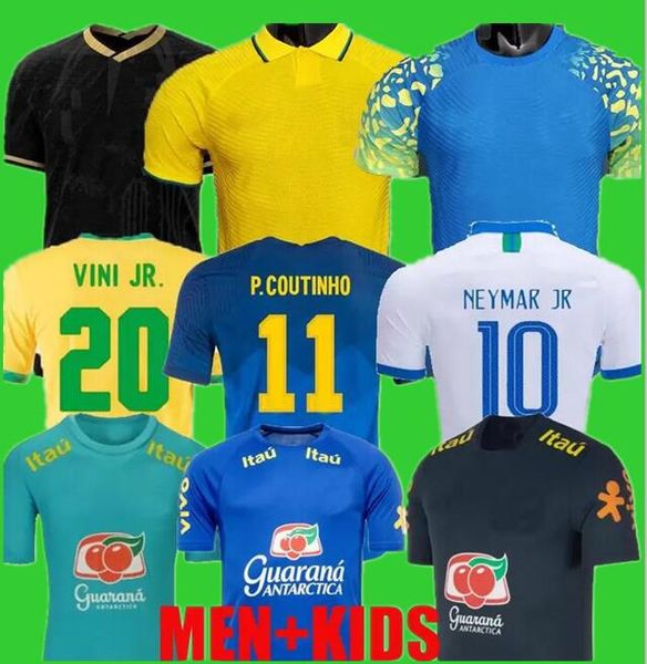 

2021 2022 camiseta de futbol paqueta coutinho brazils soccer jersey football shirts firmino brasil 19 20 21 22 23 g.jesus marquinhos vini jr, Black;yellow