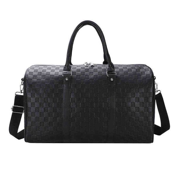 

women fashion large luggage duffle bag luxury sports tote shoulder suitcase soft pu travel weekender bags 220626
