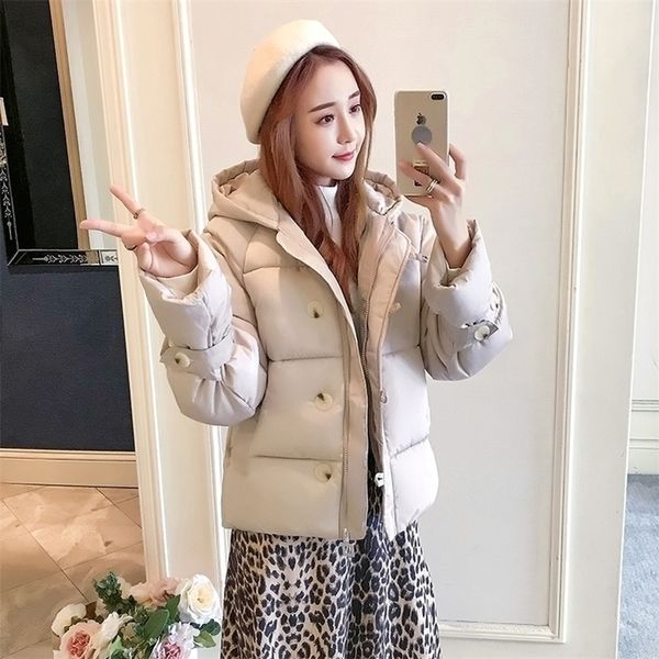 

winter jacket women parka casual thicken warm parkas padded jackets coat female outwear snow woman jacket plus size 201201, Black