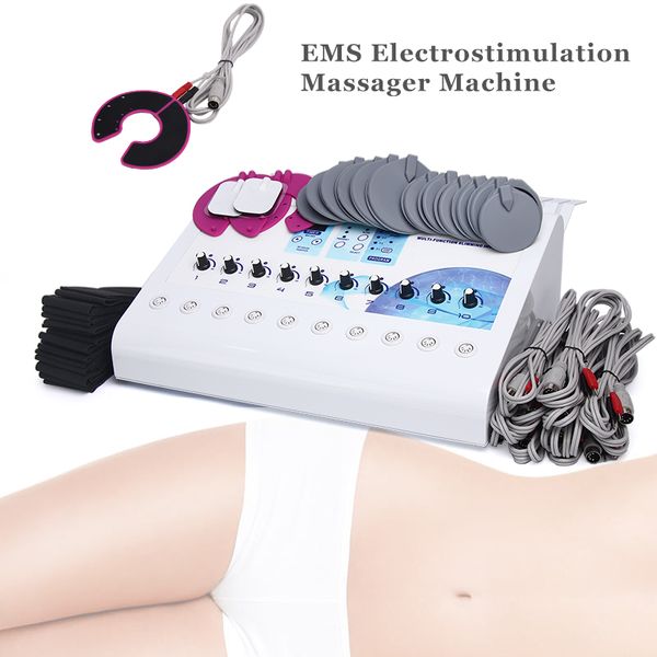 Professioneller elektrischer EMS-Muskelstimulator zur Gewichtsabnahme, Physiotherapie und Tens-Geräte zur Straffung des Gesichts, des Körpers und der Brust durch Elektrostimulation