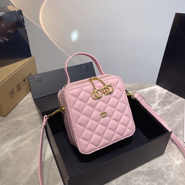 

luxury handbag designer shoulder bags small box pearl plaid design fashion brand leather womens simple special casual versatile elegant tote