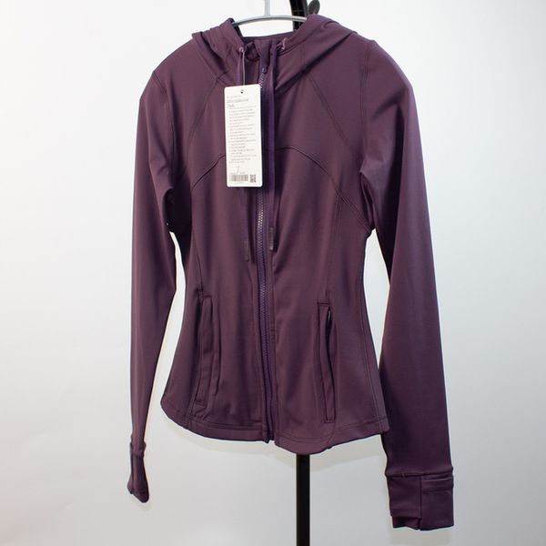 

classic fashion lulu sweatshirts brand hooded zip hoodies jacket autumn sporting running workout sweatshirt push up coat long sleeve outfit, Black