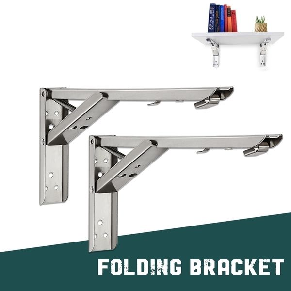 Plataforma dobrável Mesa de mesa de parede Montada de parede RACK SPACO MOLADO DIY DIY SUPORTE DOBRILHAÇÃO RACK Y200429