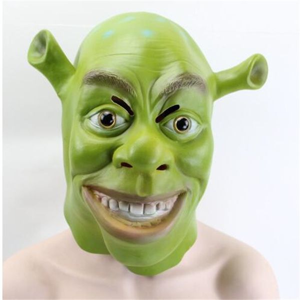 Grüne Shrek Latexmasken Film Cosplay Prop Erwachsene Tier Party Maske für Halloween Party Kostüm Kostüm Ball GC1254