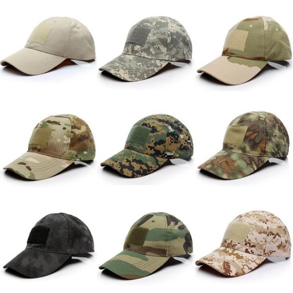 

snapbacks outdoor sport snap back caps camouflage hat simplicity tactical military army camo hunting cap hat for men adult, Black;white