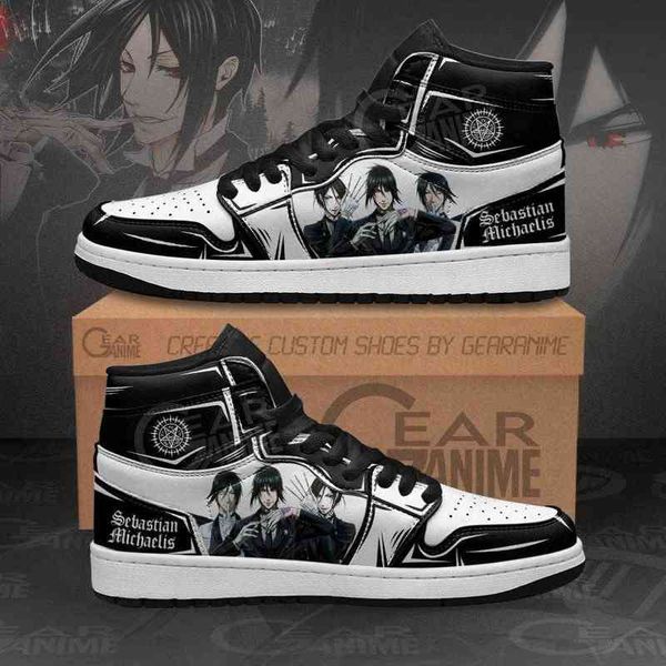 

sebastian michaelis sneakers black butler anime shoes