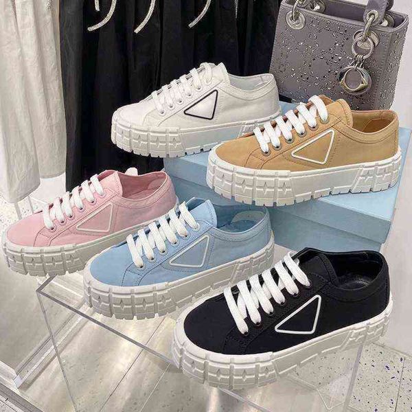 

dress shoes designer women versatile lace up platform canvas small white shoes college sandals 220402, Black