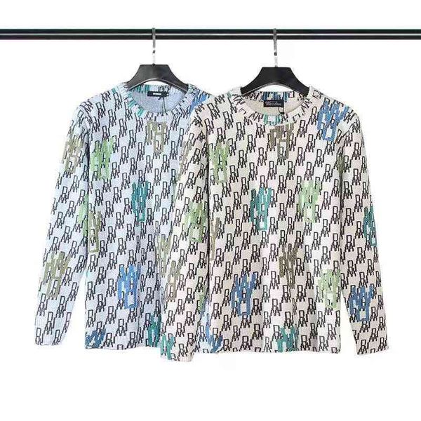 

men's sweaters autumn and winter we11 colorful alphabet digital printed round neck sweater for men women, White;black