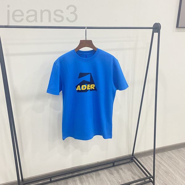

women's t-shirt designer 22 summer new korean version of ader brand letter printing sticker embroidered loose round neck casual short s, White