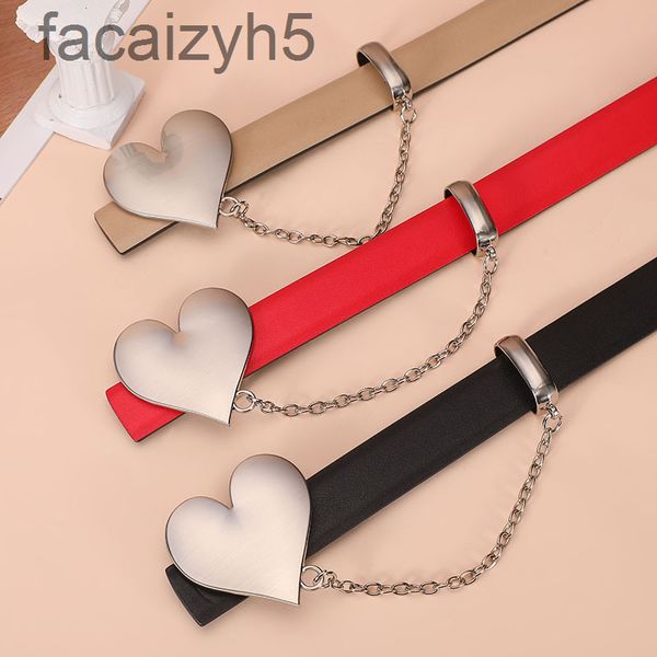 

belts designer 2022 new love smooth buckle belt women simple and versatile suit dress trouser real cowhide womenddhn, Black;brown