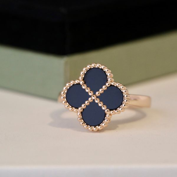 

Clover Ring For Woman Wed Ring Fashion Jewelry Jewlery Woman Bague Designer Womens Jewellery Bijoux Lux Design Jewelries Schmuck Love Joyeria Anillos Plata