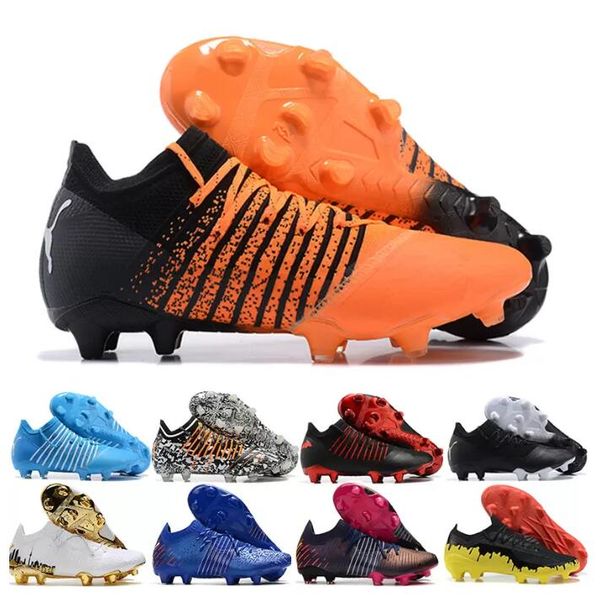 

2022 mens soccer shoes future z 1.3 fg teaser limited edition cleats light blue instinct orange black red black football boots