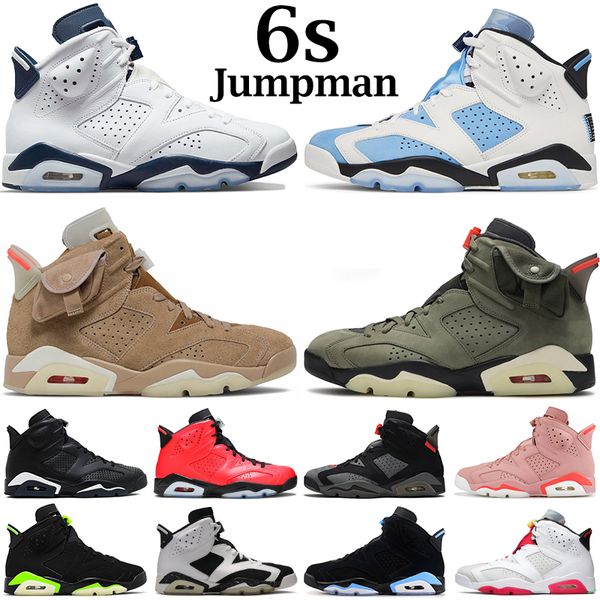 

men 6s basketball boots jumpman 6 unc white midnight navy british khaki olive black cat bordeaux bred defining moment mens trainers sneakers