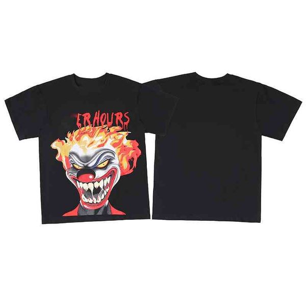 

designer t shirt tide brand v 22 lone sweatshirt american hip-hop loose oversize short-sleeved t-shirt classic big v print men and women sum, White;black