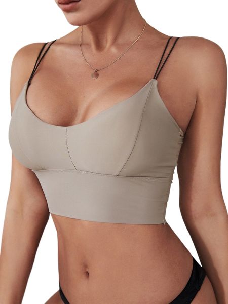 

no show bralette 25n1#, Black;red