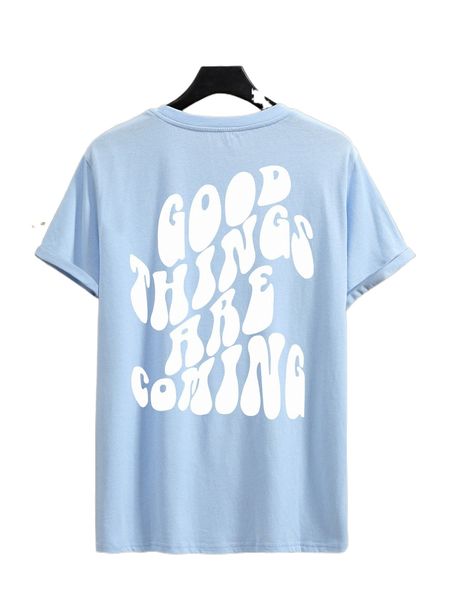 

men slogan graphic tee e44h#, White;black