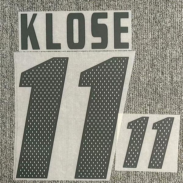 

2002 #11 klose nameset #13 ballack printing diy customize any name number iron transfer badge259e