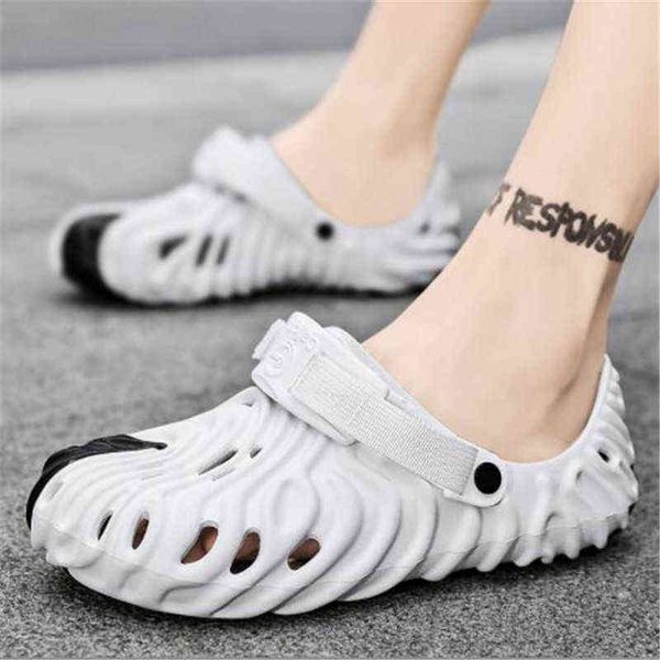 Damen Eva Massage Hausschuhe Herren Persönlichkeit Bubble Slides Männlicher Strand Flip Flops Unisex Bottom Erwachsene Sandalen Indoor Home Schuhe G220518