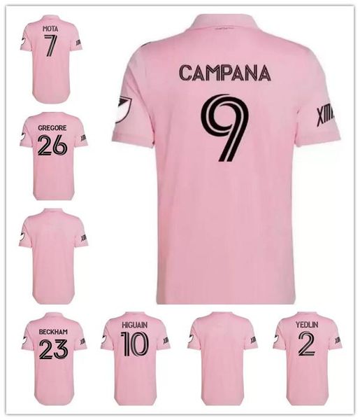 

2022 2023 mls inter miami cf soccer jerseys 22 23 higuain trapp pizarro pellegrini matuidi beckham football shirts man uniform fans, Black;yellow