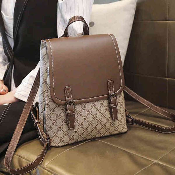 

purses handbags sale autumn and winter new large capacity anti-theft travel backpack printed backpack women's easy to carry schoolbag