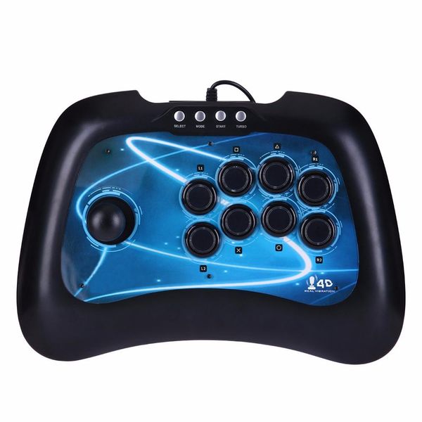 Moda Oyun Denetleyicisi Kablolu USB Mücadele Sopa Arcade Joystick Gamepad PS3 PC Bilgisayar Android için