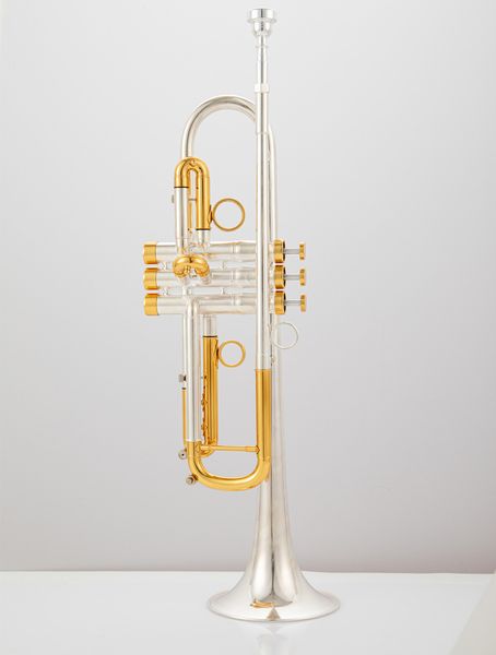 Trompet retro bakır b düz trompete ağızlık ve kasa aksesuarları trompet enstrümanı