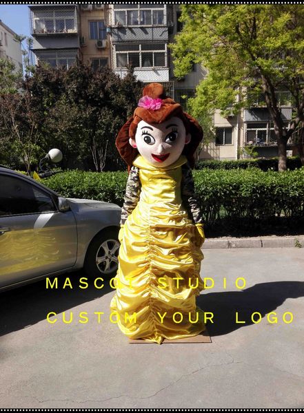 

mascot doll costumeprincess mascot costume custom fancy costume anime kits mascotte fancy dress carnival costume41771, Red;yellow