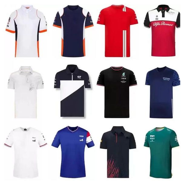 

2021 f1 formula 1 one jersey irish national team rugby jerseys men home away polo shirts uniform, Black;gray