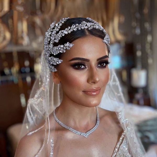 

bridal crowns tiaras headpieces for wedding jewelery birthday party headdress crown accessories wedding jewels brides jewellries, Silver