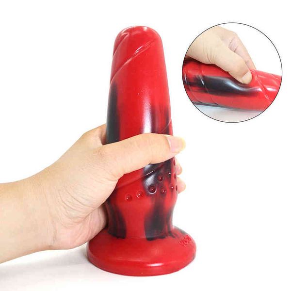 NXY Anal Toys Super Big Silicone Ass Plug Dildo Masturbator Gode Dilator Massagem Próstata Sexo Adulto para Homens Mulher Gay Shop 220510