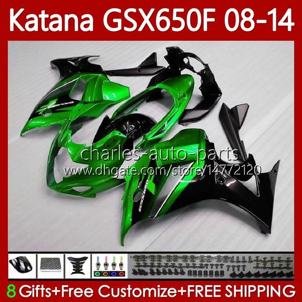 Kit carrozzeria per SUZUKI KATANA GSX-650F GSXF 650 GSXF-650 08-14 120No.18 GSX650F GSXF650 08 09 10 11 12 13 14 GSX 650F 2008 2009 2010 2011 2012 2013 2014 Fiera verde perla