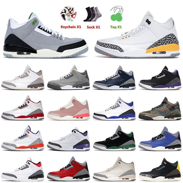 

jumpman 3 3s iii mens basketball jumpman shoes chlorophyll laser orange pine green rust pink medium grey court purple fragment trainers