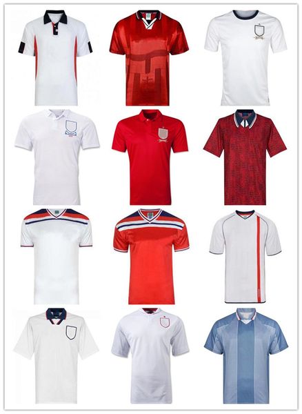 

2000 retro soccer jersey gascoigne shearer 2004 2006 beckham 150 th camisa de fÃºtbol 2012 13 14 gerrard terry lampard rooney scholes owen he, Black;yellow