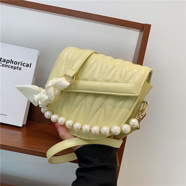 

evening bags women's bag pearl chain summer 2022 small fragrance shoulder western style messenger saddle bagevening eveningevening