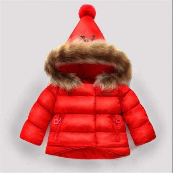 

2020 children's outerwear boy and girl winter warm hooded coat children cotton-padded down jacket kid jackets 1-6 years201b, Blue;gray