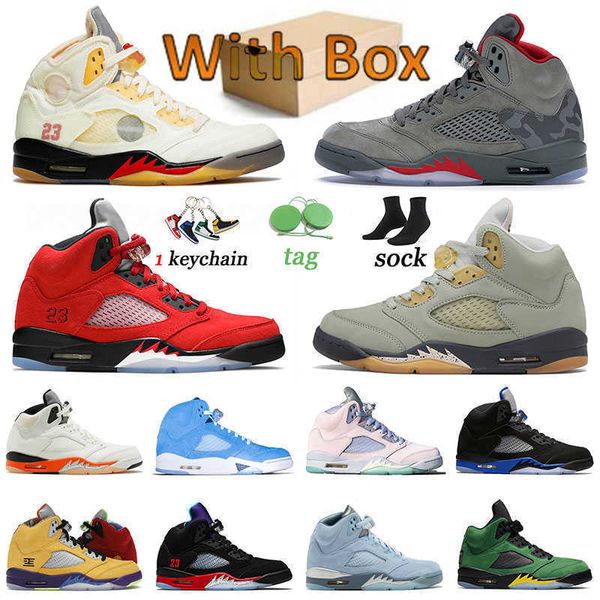 

jade horizon 5 original basketball shoes designer woman 5s jumpman sneakers sports camo easter men trainers blue bird concord unc raging, Black