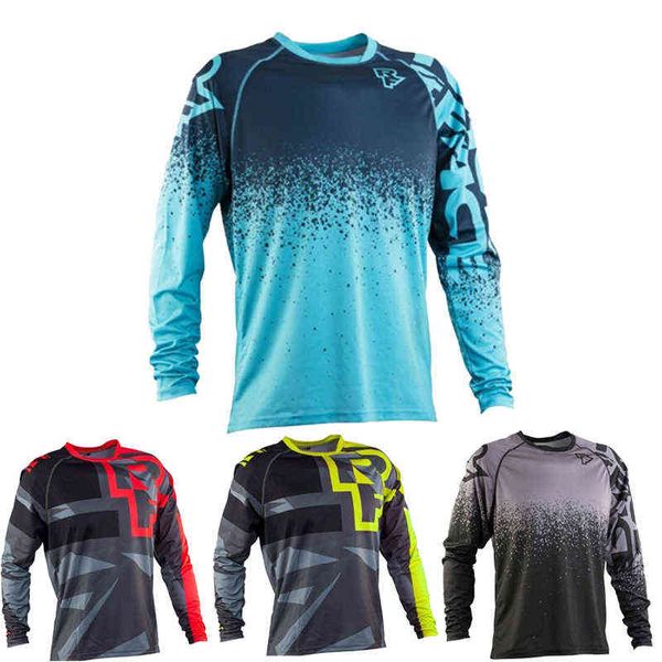 

kaus bersepeda pakaian balap lengan panjang sepeda gunung turun lembah dh mtb offroad motocross bmx grosir, White