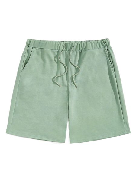 

men drawstring waist shorts z38n#, White;black