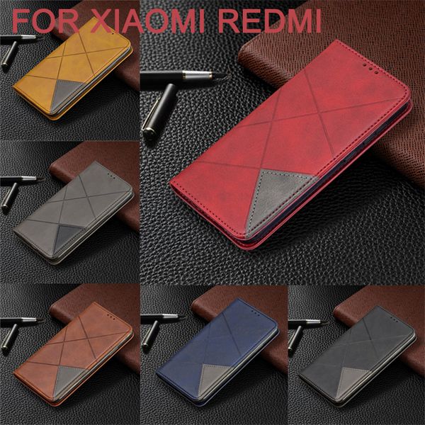 Casos de carteira de couro macio de couro para Xiaomi Redmi 7 7A 8 8A 8T 9 9T 10x Nota 10Pro 9s Caixa máxima Capa de suporte de choque