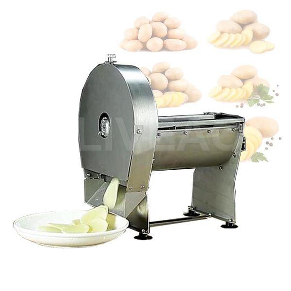 Taglierina automatica commerciale della macchina della fetta tagliata a fette di verdure della cucina elettrica per il ravanello della patata della trinciatrice dell'affettatrice