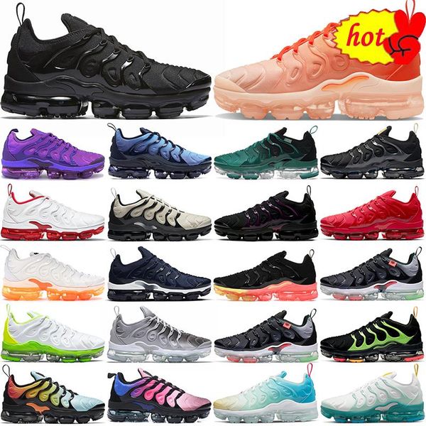 

tn plus running shoes mens black white volt orange gradients cherry red cool wolf grey neon green olive usa blue fury tns mens womens