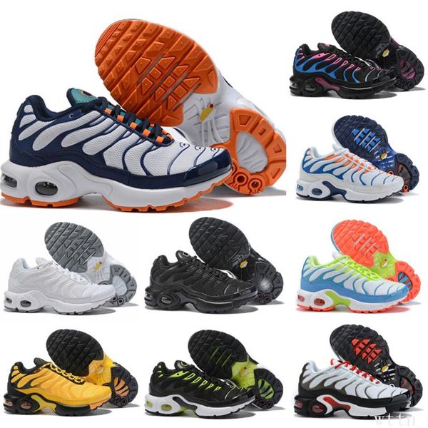 

kids boys girls athletic tn sneakers runing baby shoes white black sports fashion trainer gift233f