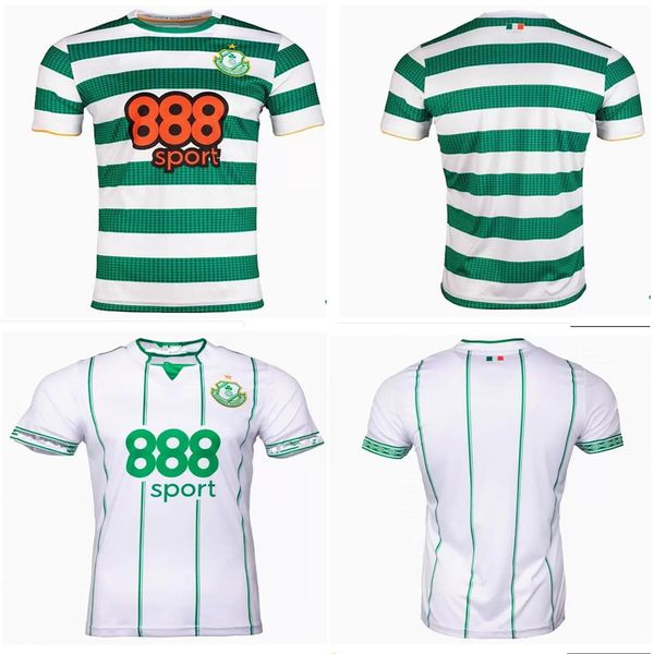 

22 23 ireland shamrock rovers fc soccer jerseys for men short sleeve jersey home away new season maillot foot shirt, Black;yellow