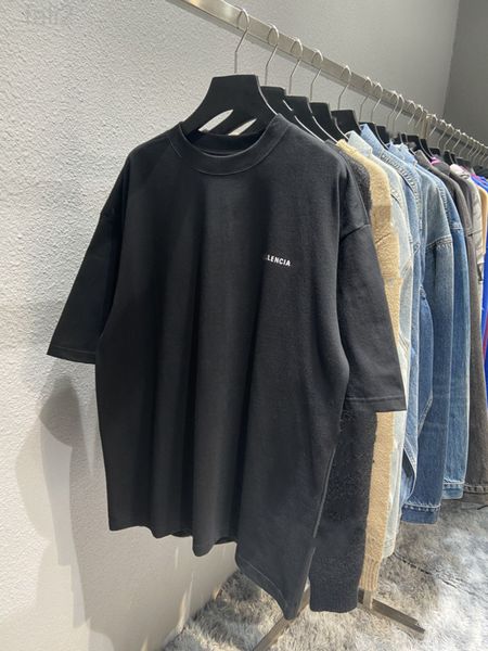 

men's t-shirts designer high version 21ss spring and summer new shade defile letter printing couple casual os t-shirt short sleeve tee, White;black