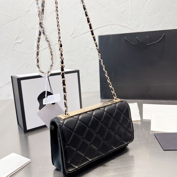 

new luxury bags women leather gold chain designer messenger bag fashion shoulder bag crossbody tote classic flap handbags shopping ladies lu