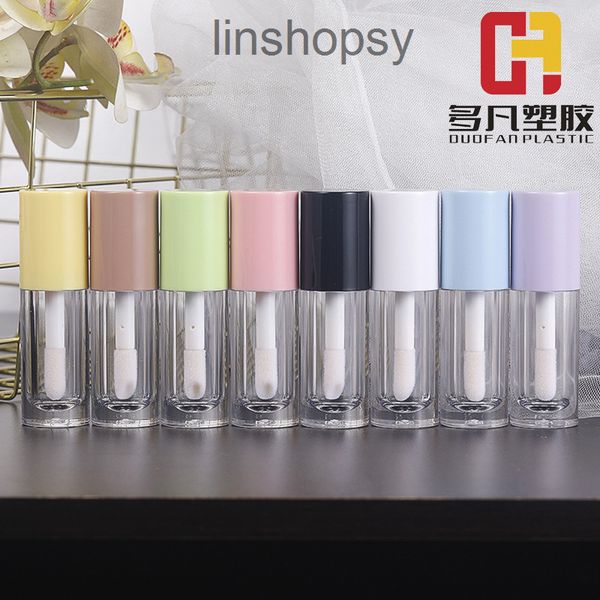 

factory outlet lipstick tube duofan packaging material thick bar lip glaze empty lip color multi- selection large brush ins