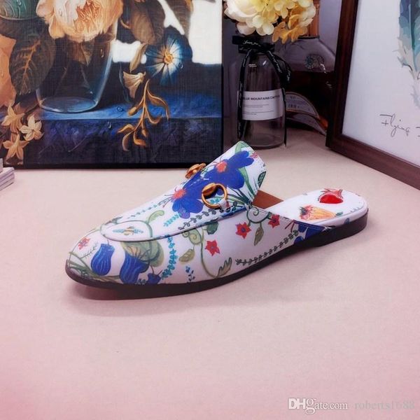 

with box sandal 2022 ggity sandal mens womens fashion princetown slipper flower, Black