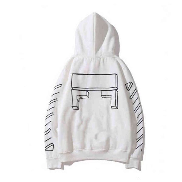 

offs loose mens classic sweatshirts fashion brand hoodie designers luxury pullover back oil paint arrow x men women t shirt hoodies jackets, Black