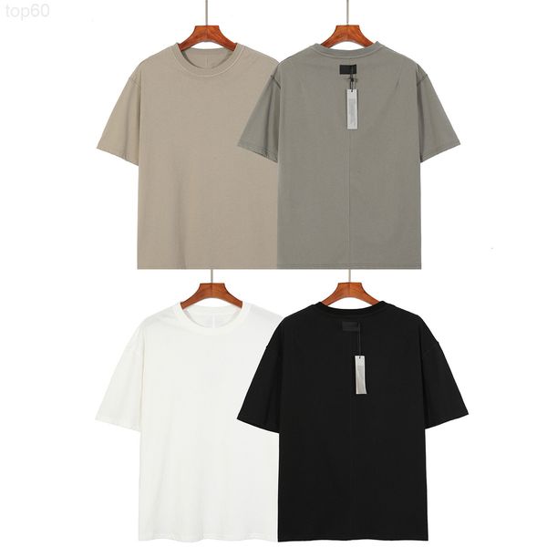 

men's t-shirts designer summer short sleeve season 6 main line 6th back small label stitching high street solid color bottomed shirt t-, White;black